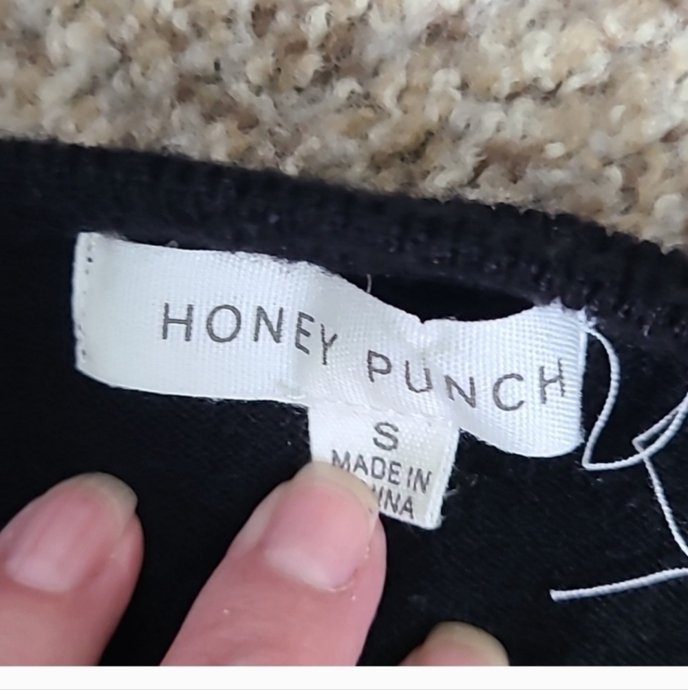 Honey Punch Mixed Material Sweater - Picture 3 of 6